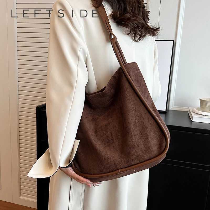 HBP Nubuck Leather Tote Bags for Women 2024 Winter Tend Female Simple Shoulder Bag Lady Hobo Bag Handbags And Purses