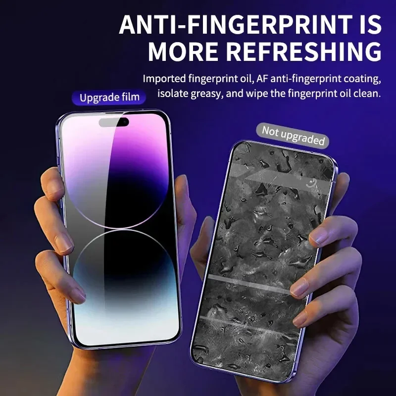 8K High End Tempered Glass Film For iPhone 16 15 14 13 12 11 Pro Max XS MAX 15 Plus Screen Protector With Alignment Mounting Cover
