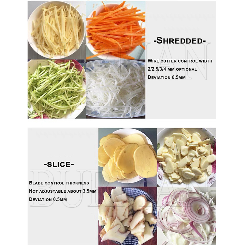 Automatic Vegetable Cutter Machine Commercial Electric Potato Slicer Shredder Multifunction Vegetable Cutting Machine