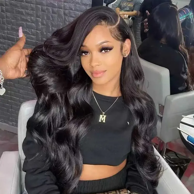 250 Density Transparent Body 13X6 Hd Lace Front Human Hair Wig Brazilian Remy 200 Density 13X4 Frontal Wigs Water Wave synthetic hair For Women