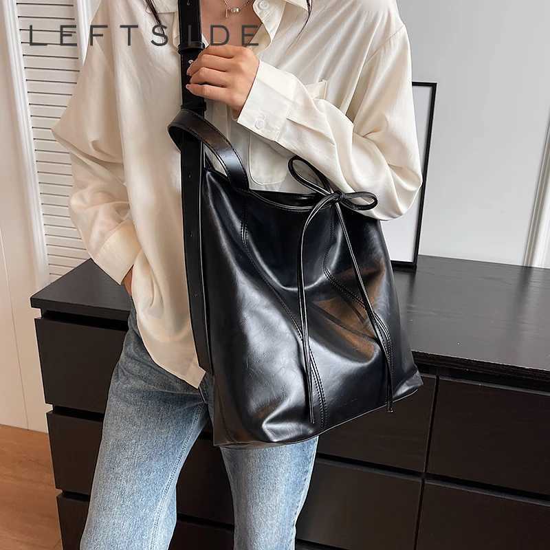Shoulder PU Leather Bags for Women 2024 Winter Fashion Designer Trend Big Underarm Bag Lady Solid Color Handbags