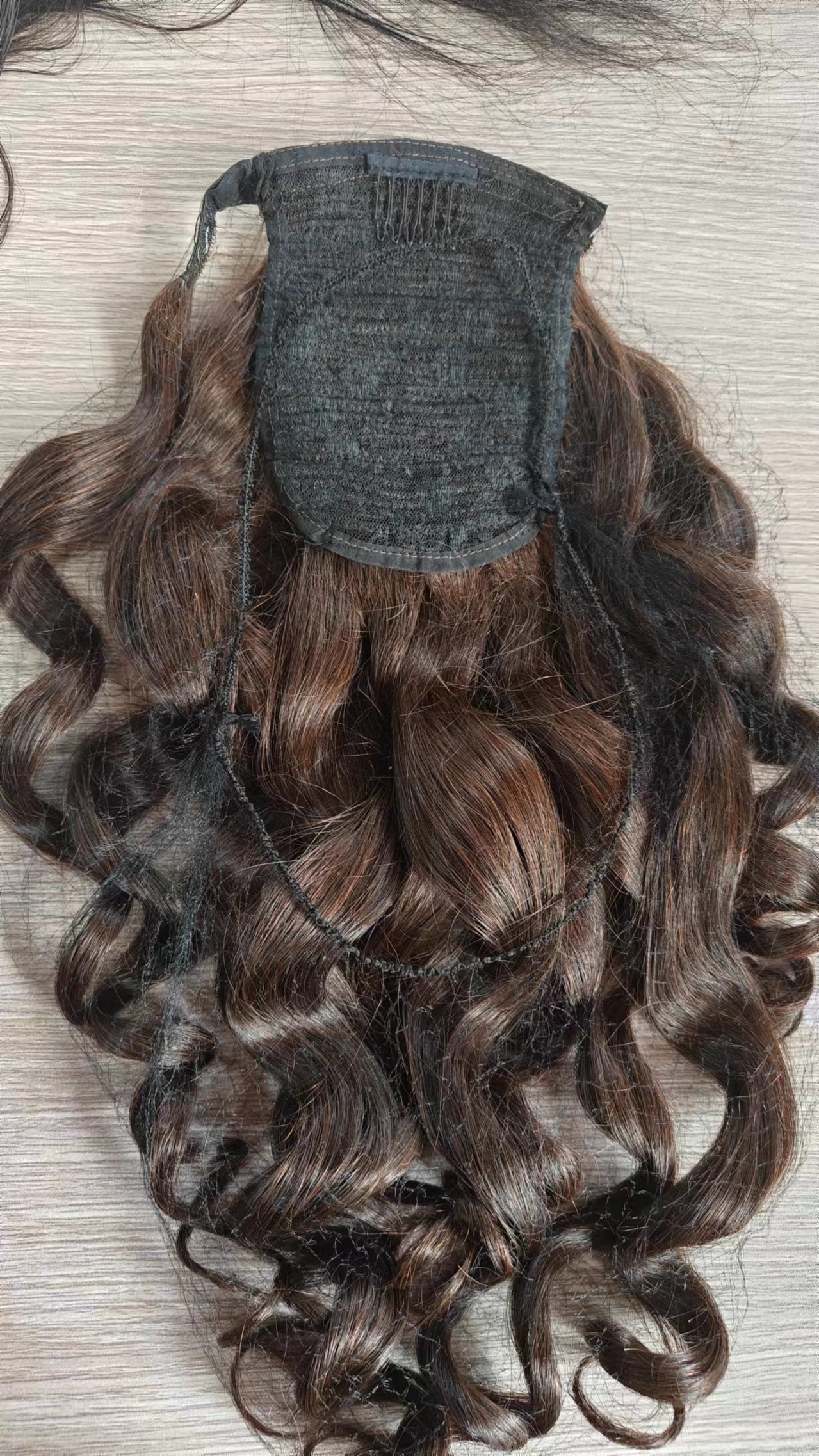 #4 chocolate Brown Drawstring Ponytail Human Hair Brazilian Body Wave Human Hair Pony Tail Extentions 10-24Inch 160G/Set For Women