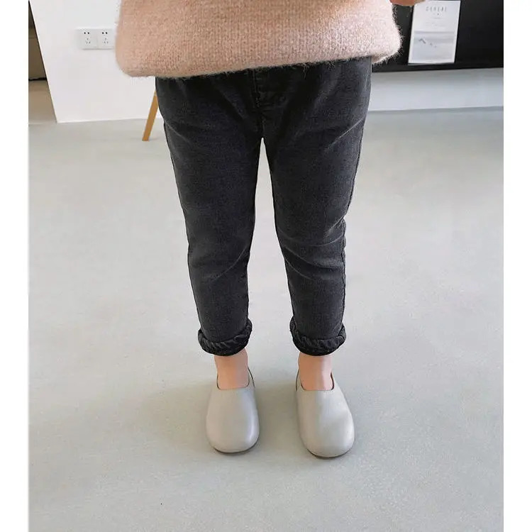 Spring Autumn Girls Boys Casual Jeans Pant Baby Kids Children Cool Denim Trousers 240228