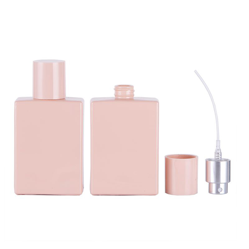 30ml Pink Perfum Bottles High Grade Glass Spray Bottle Fine Mist Empty Bottles Skincare Package Bottles
