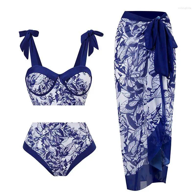Womens Swimwear Vintage Bikini Women One Piece Swimsuit Skirt Backless Beach Dress Designer 2024 Bathing Suit Surf Wear Beachwear