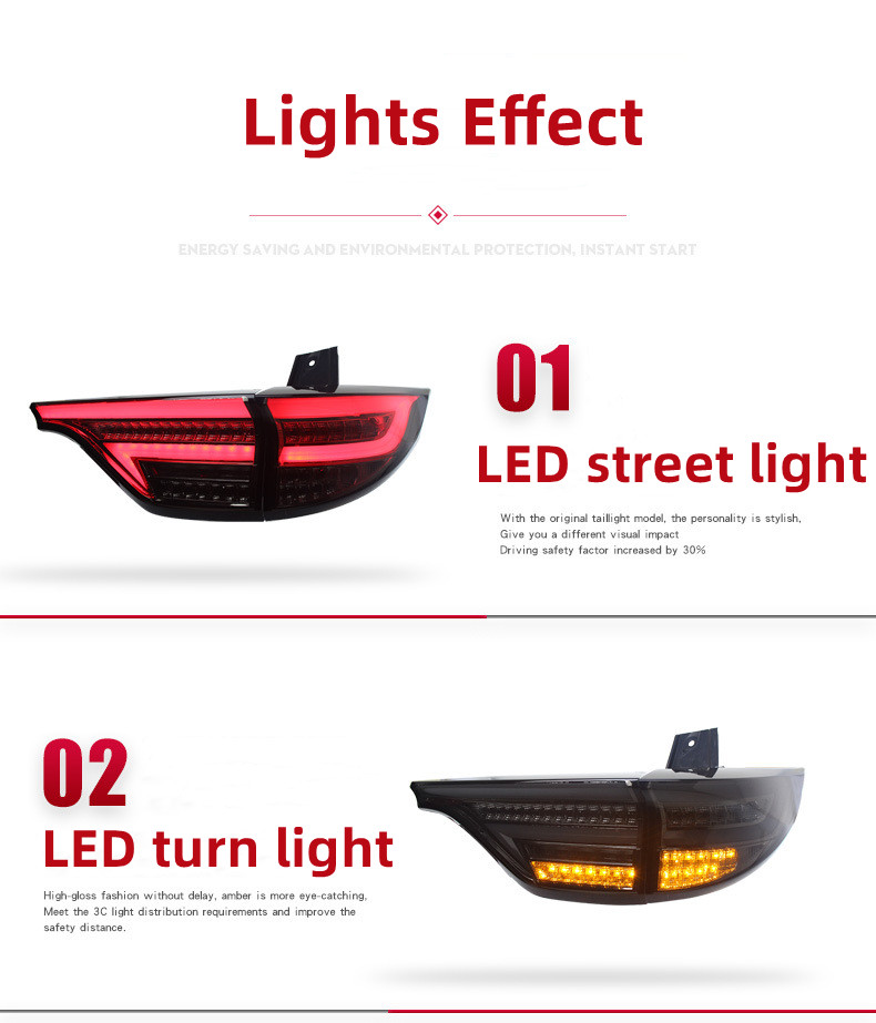 Car Tail Lights For Toyota Previa 2006-2012 Taillight Assembly ACR50 LED Flowing Turn Signal Light Rear Reversing Highligh
