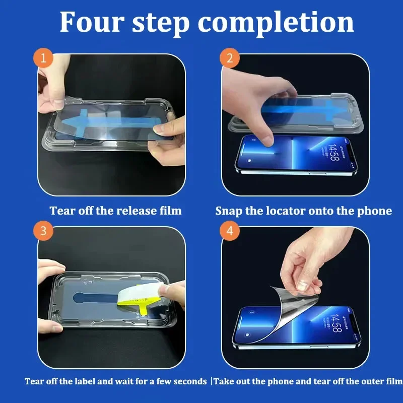 8K High End Tempered Glass Film For iPhone 16 15 14 13 12 11 Pro Max XS MAX 15 Plus Screen Protector With Alignment Mounting Cover