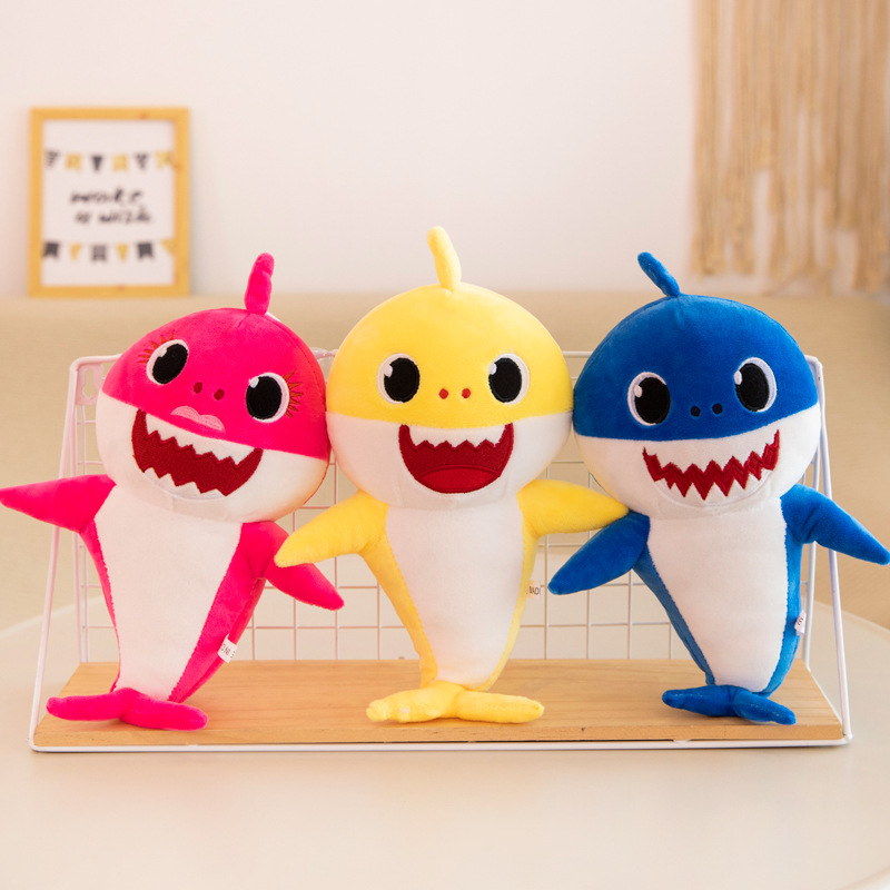 Plush Dolls 32CM Soft Shark Plush Toy - 2024 Cuddly Marine Animal Doll for Kids Parents S25321