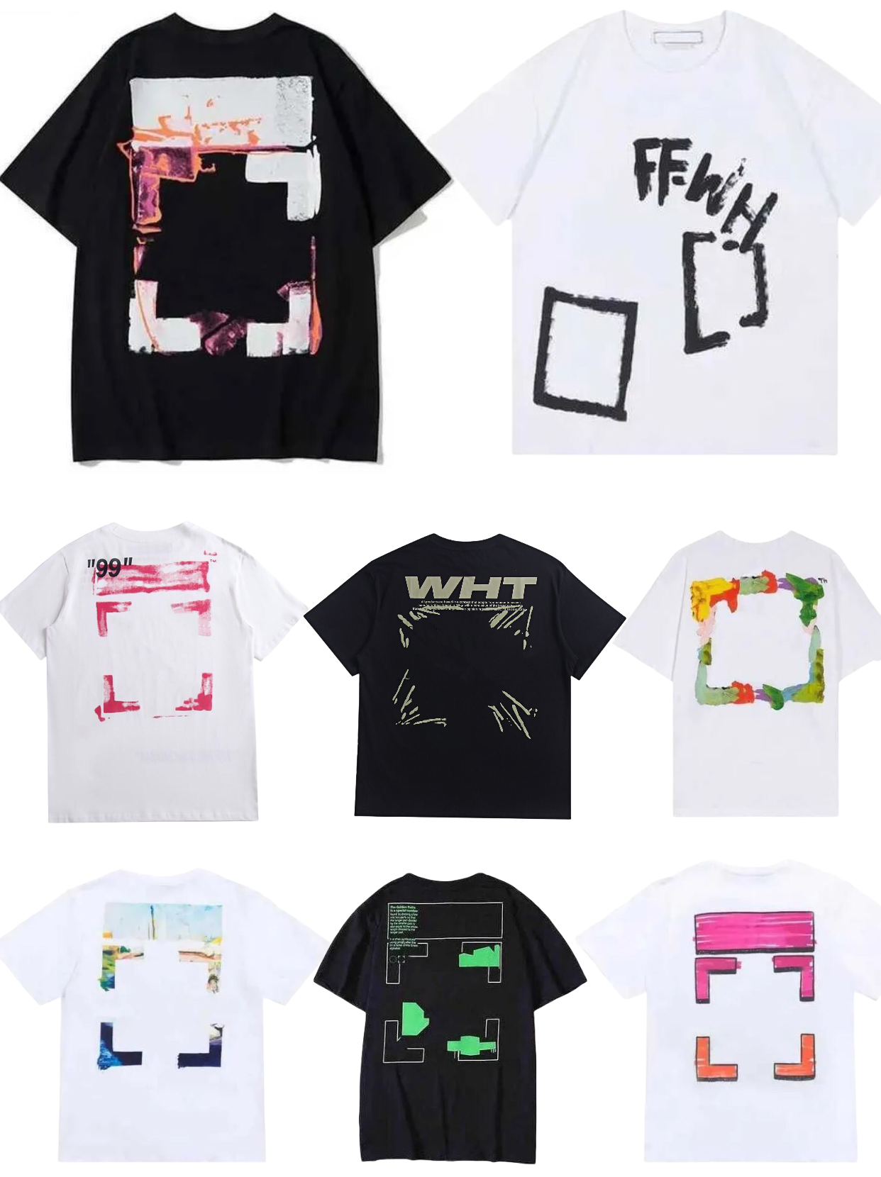 Mens T shirts designer tshirt Luxury offes Letter Print Clothing White Shirts Women Loose Short Sleeve Tees Man Casual Cotton Shirt Sweatshirtsoff Men tshirts