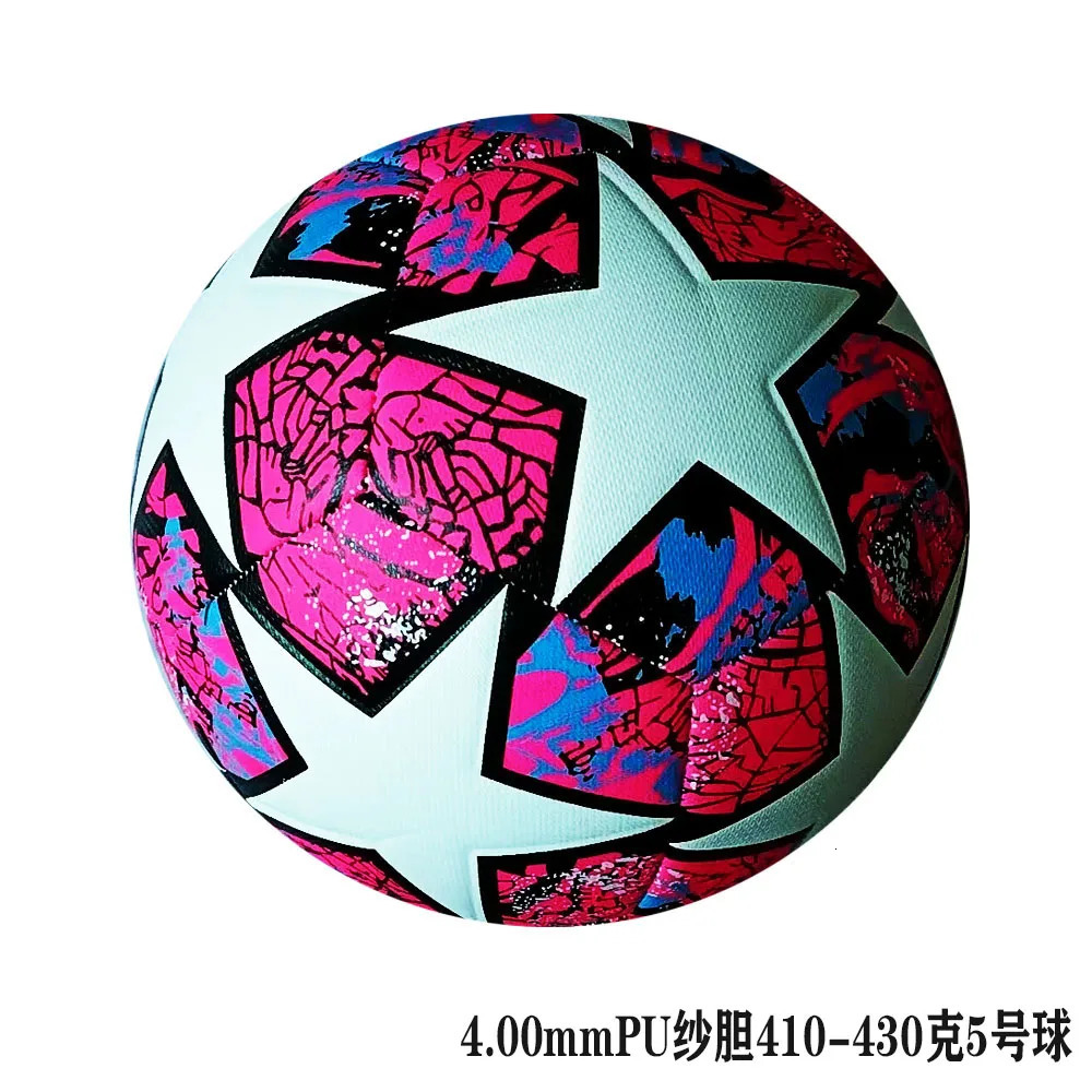 Soccer Balls Professional Size 5 Red PU Material Wear-resistant Match Training League Stitch Footballs bola de futebol 240301