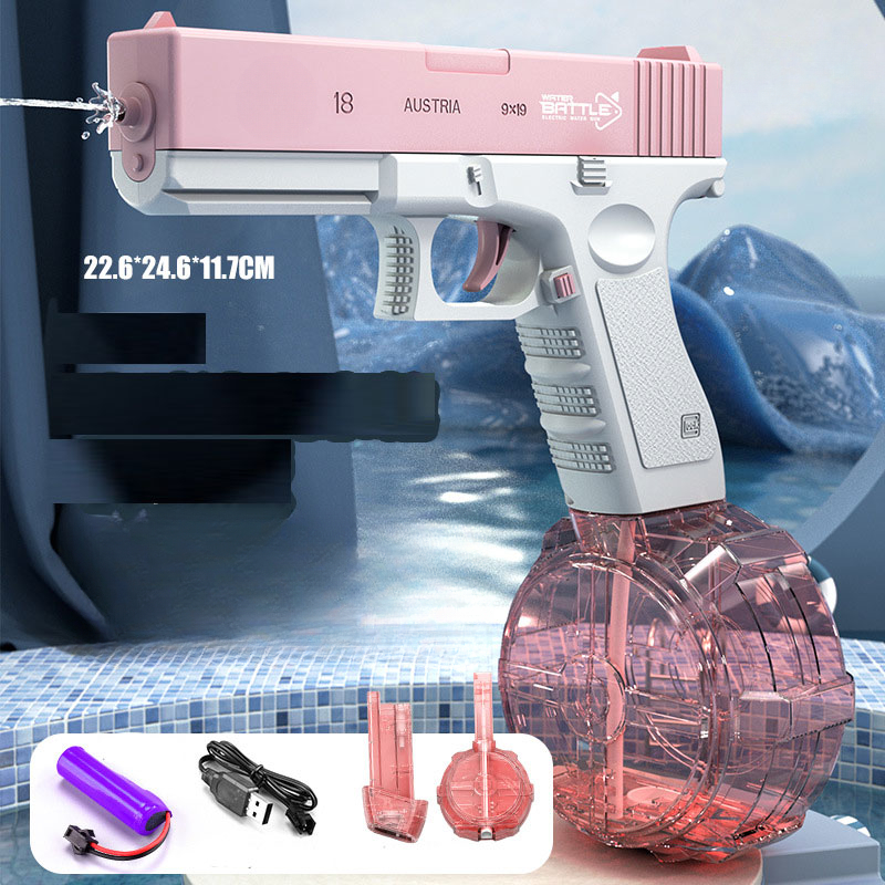 New Water Gun Electric Pistol Shooting Toy Full Automatic Summer Beach Outdoor Watergun Toy For Kids Children Boys Girls Adults Gifts