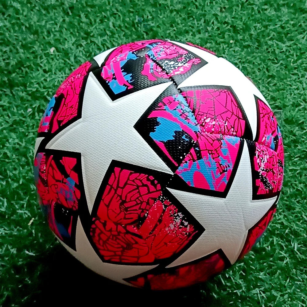 Soccer Balls Professional Size 5 Red PU Material Wear-resistant Match Training League Stitch Footballs bola de futebol 240301