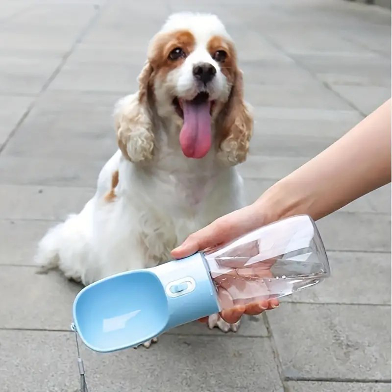 Dog Bottle Portable, Leakproof Pet Travel Water Dispenser With Bowl For Cat Puppy Outdoor Activities, Upgraded