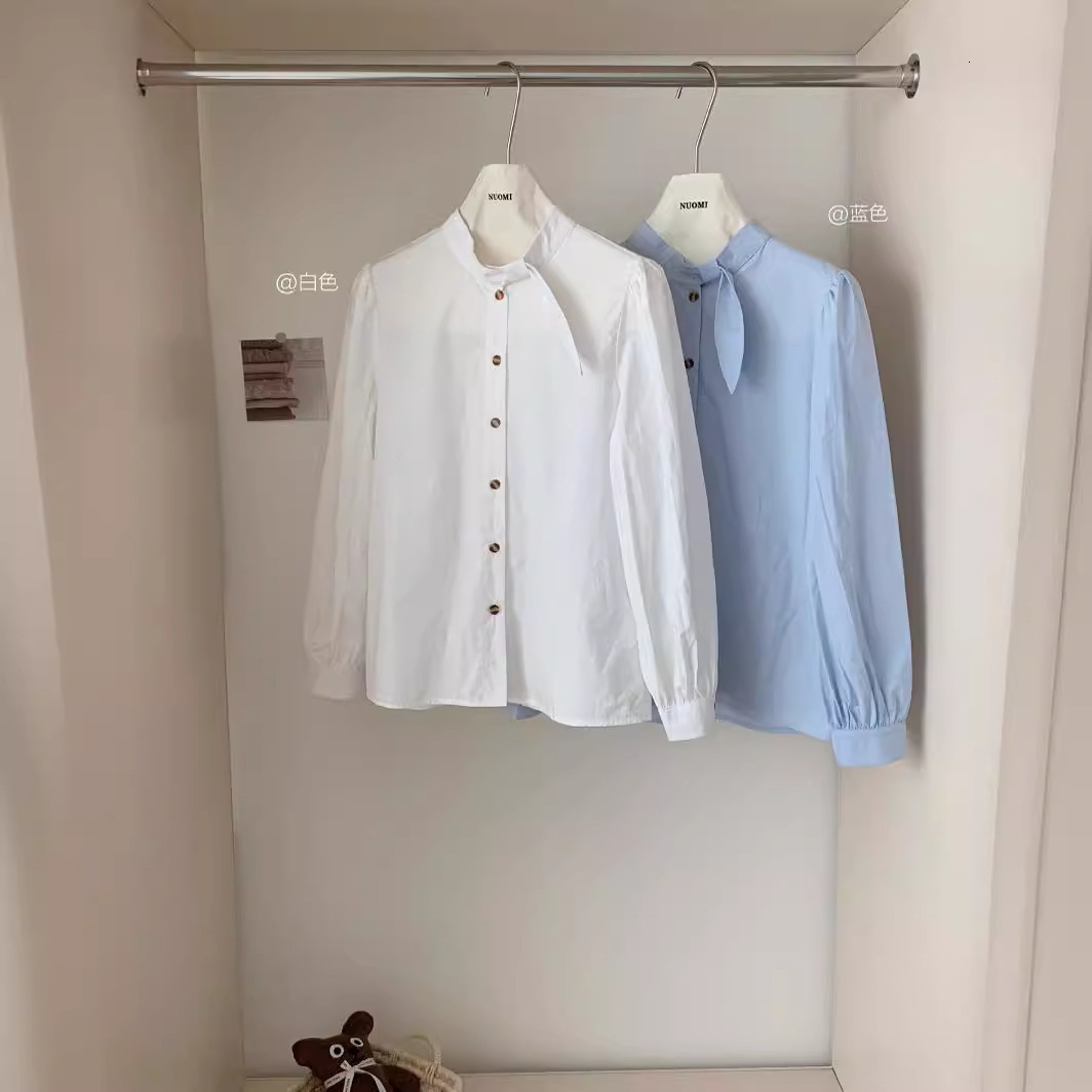 Women's Blouses Shirts Cotton Linen Women's Shirt White Long Sleeve Button Fashion Women Shirts Spring Autumn Basic Fashion Top Female Cardi