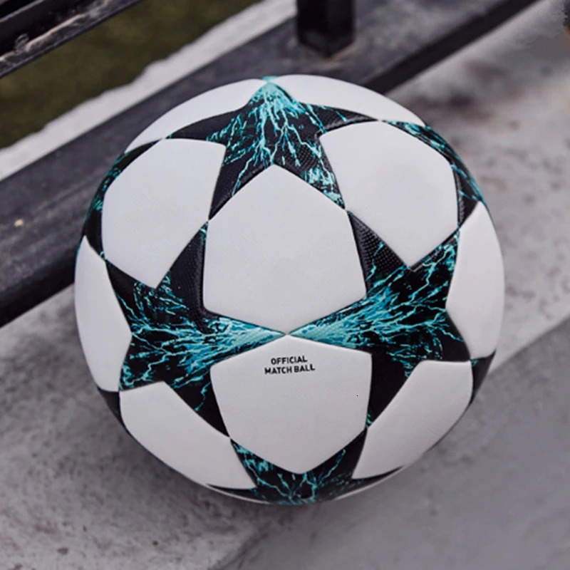 Top Soccer Ball Team Match Football Grass Outdoor Indoor Game Use Group Training Official Size 5 Seamless PU Leather 240301
