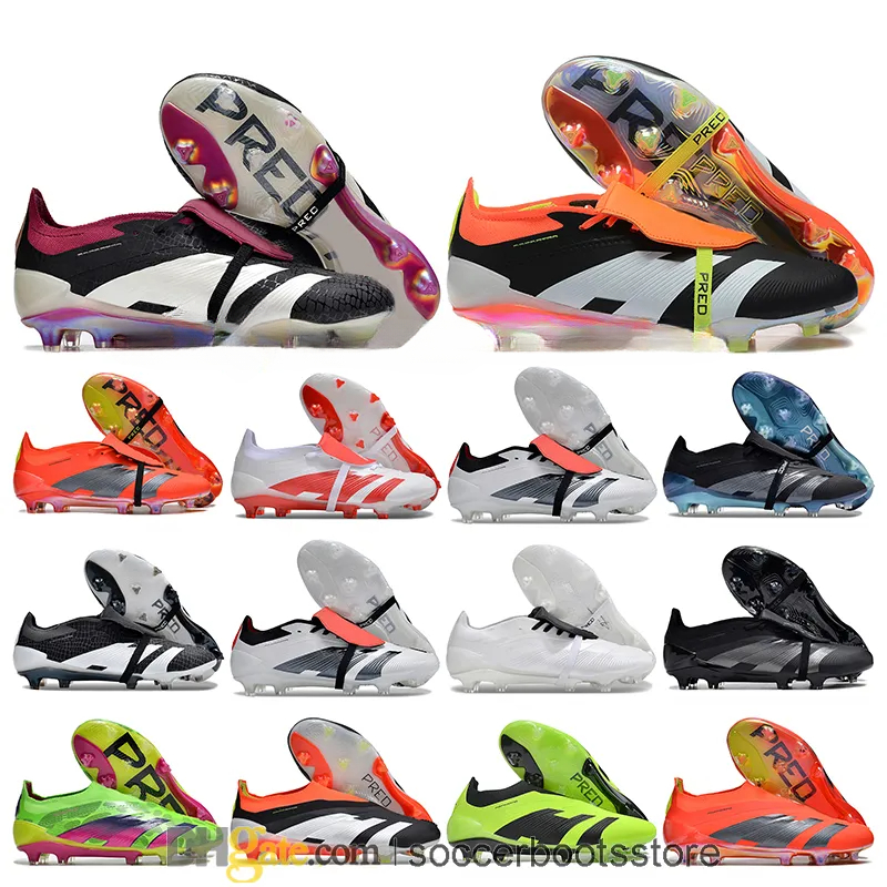 Gift Bag Kids Children Top Football Boots Elite Accuracy.1 FG Cleats Pogba Accuracy Boy Girl Leather Soccer Shoes Athletic Outdoor Trainers Botas De Futbol