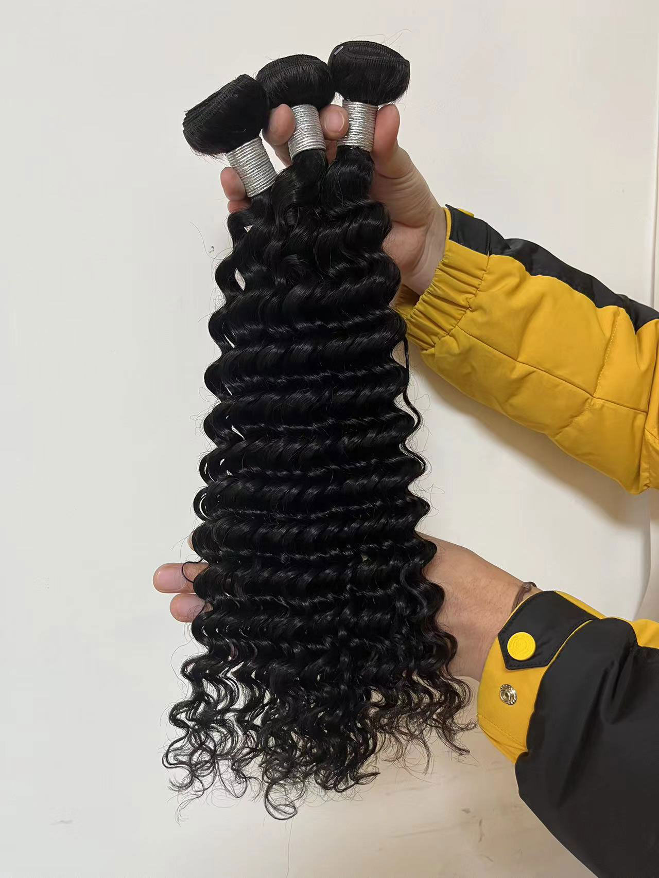 3 Bundles Natural Color Brazilian Human Hair Weave Bundles Human Hair Extensions 3Pcs