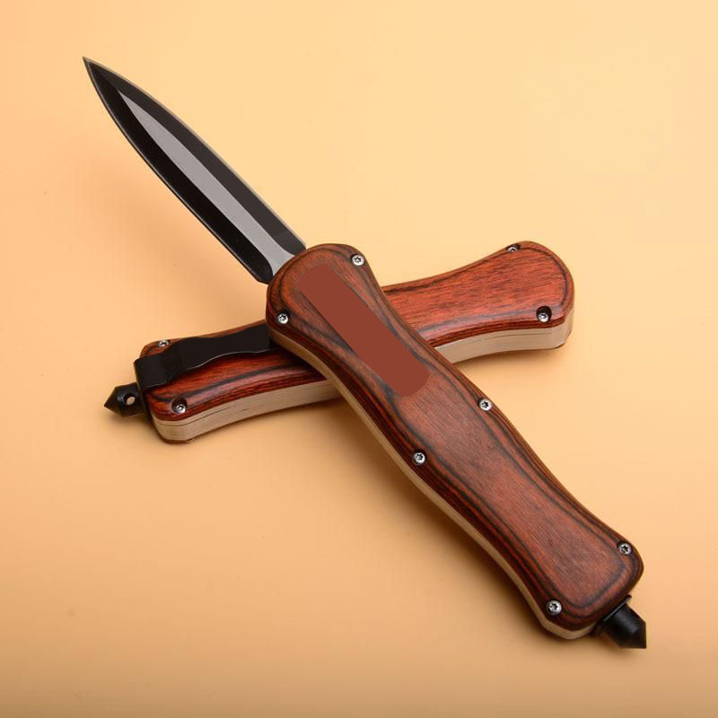 Hotsale Infidel BM A016 Wooden Handle Tactical Folding Knife Pocket Survival Camping Hunting EDC Knives BM485 BM940 581 943 BM781
