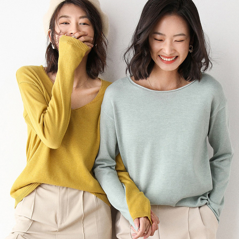 Leisure shoulder pad Sweatshirt women's Green long sleeve crew neck Pullover High street fashion Sweatershirt 201112