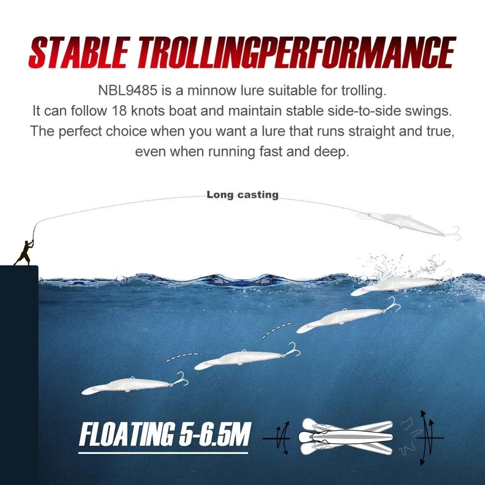 18cm 90g Wobbler Fishing Lure Big Crankbait Minnow Peche Bass Trolling Artificial Bait Pike Carp lures Peche Fishing tackle 240312