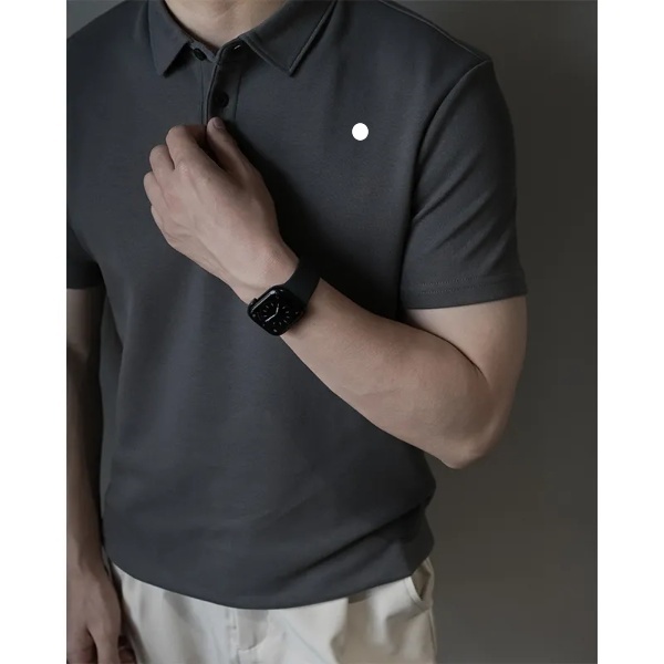 LM Outdoor Mens Polo Shirt Mens Quick Dry Sweat-wicking Tee Short Men Short Sleeve Shirts Gym Bodybuilding Summer 1704