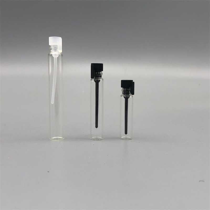 0.5ML 1ML 2ML 3ML Fashion Perfume Small Bottles Glass Vial with Test Stick Mini Perfume Sample Vial Glass Test Empty Refillable Bottles