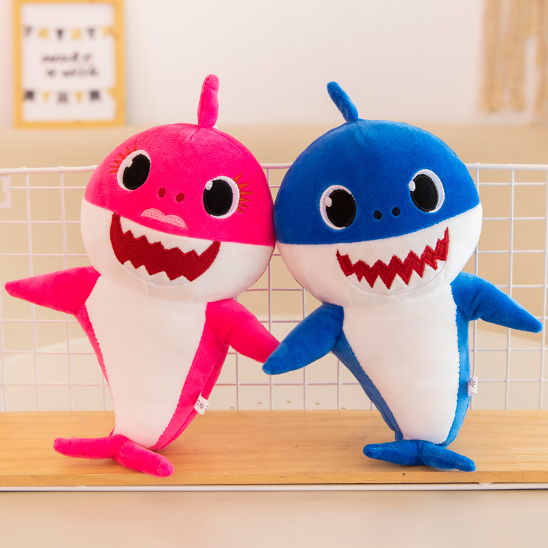 Plush Dolls 32CM Soft Shark Plush Toy - 2024 Cuddly Marine Animal Doll for Kids Parents S25321