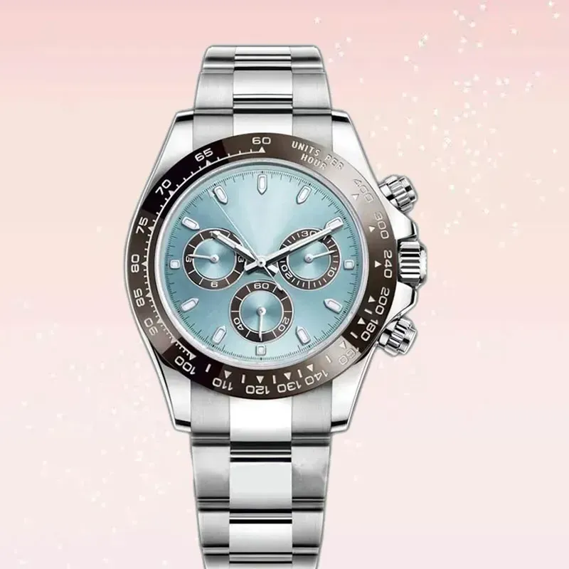 DAYTONGS Watch Mens Designer Watches Men Ceramic Bezel Automatic Mechanical Movement With Box Waterproof Designer Watches Stainless Steel Strap Orologio Di Lusso