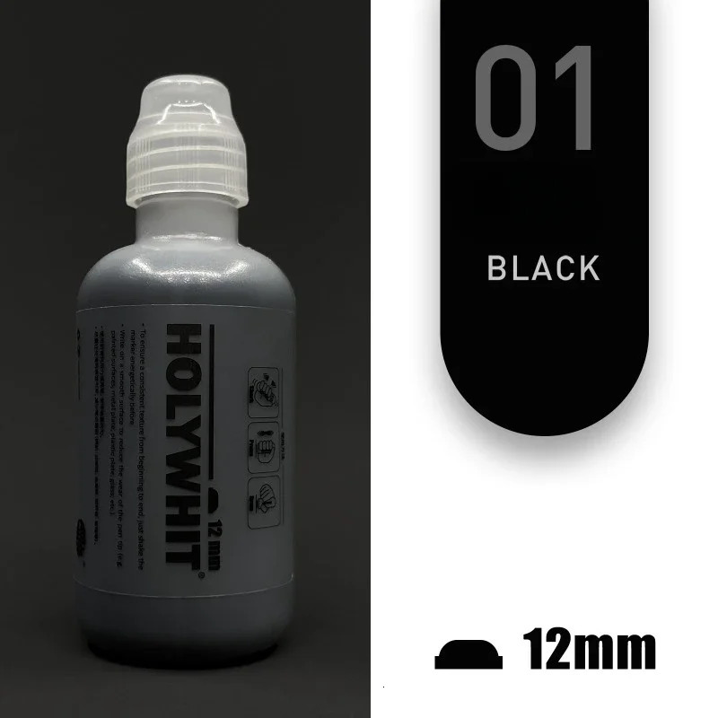 60ML12MM Graffiti Flow Pen Oily Round Head Painting Signature Waterproof and Lightresistant Refillable Ink Paint 240228