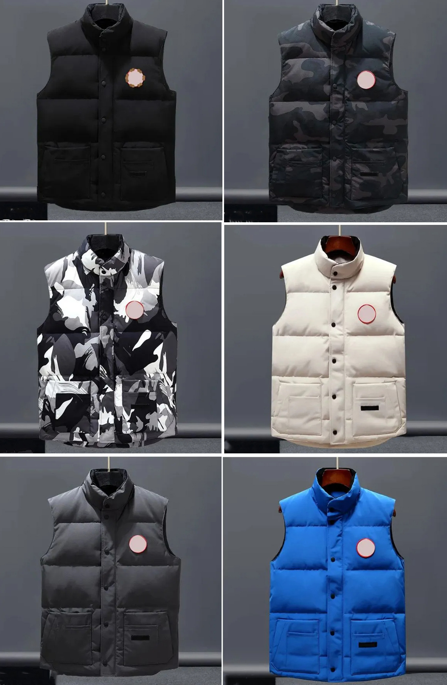 Coats Designer Down Vest pocket jackets Parkas long sleeve zipper Badges men downs casual coat tops Outwear Multiple Colour size is S-XXXL