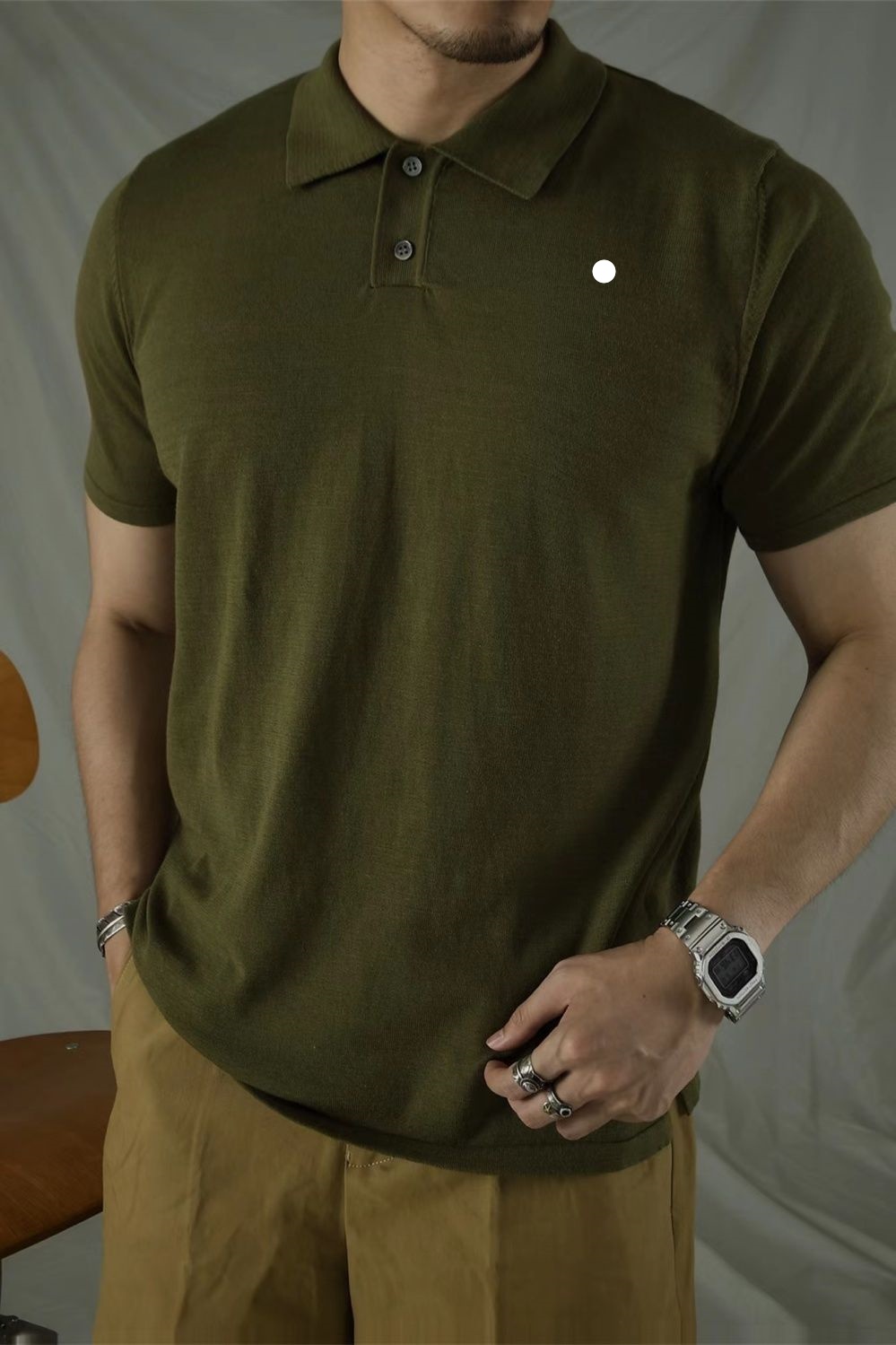 LM Outdoor Mens Polo Shirt Mens Quick Dry Sweat-wicking Tee Short Men Short Sleeve Shirts Gym Bodybuilding Summer 1704