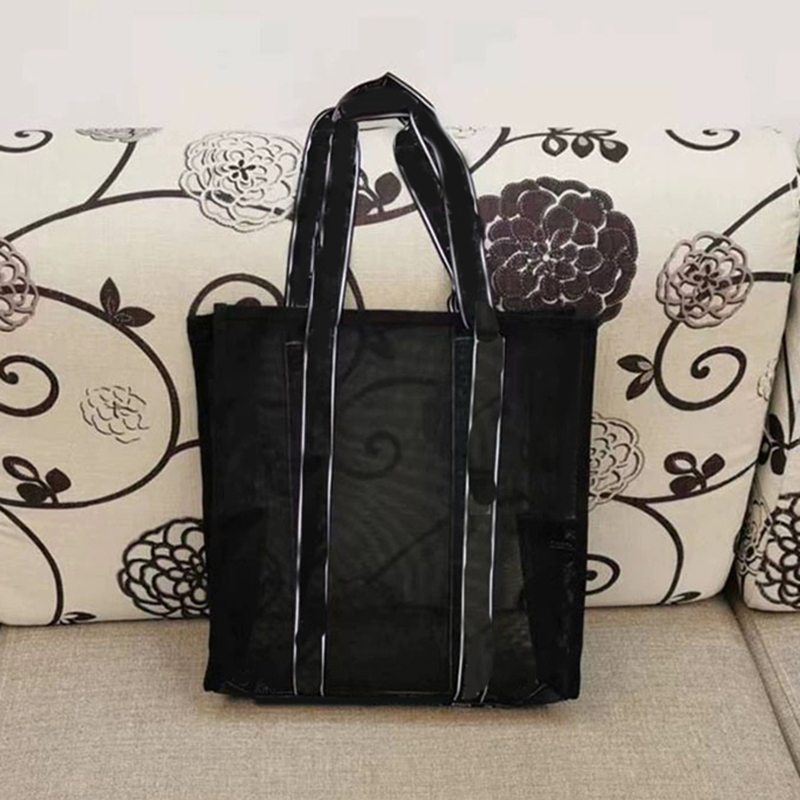 Fashion black bags mesh handbag shopping bag home storage popular items exquisite gifts