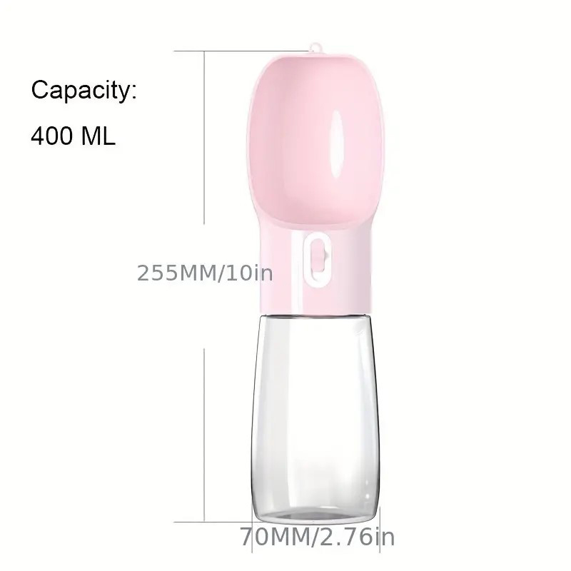Dog Bottle Portable, Leakproof Pet Travel Water Dispenser With Bowl For Cat Puppy Outdoor Activities, Upgraded