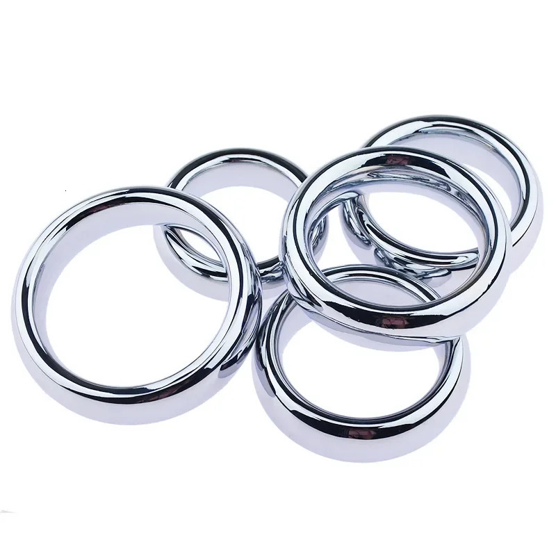 Metal Cock Ring SexToys For Men Penis bondage lock Delay Ejaculation Rings Weight Sex Toys Adults 18 Male 240312