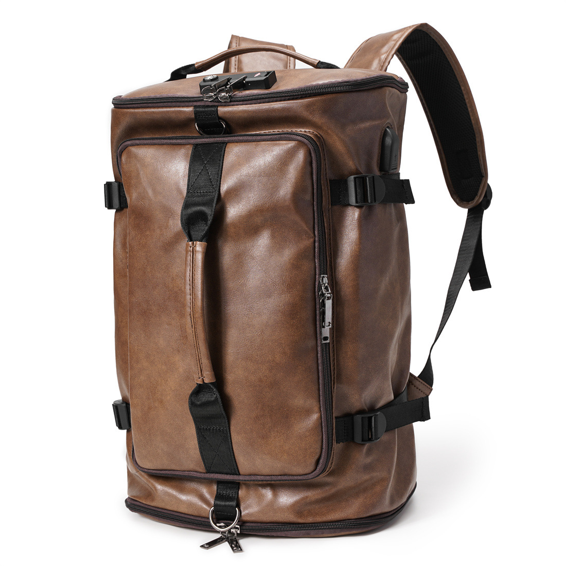 Men Women Backpack Leather Large Laptop Backpacks Male Mochilas Casual Schoolbag For Teenagers For Girls Boys Handbags