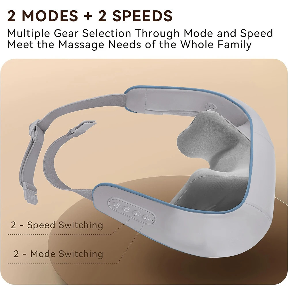 5D Shiatsu Back Neck Massage Shawl U Shape Kneading Shoulder Massager Car Home Neck Shoulder Muscle Relaxing Fatigue Massager 240301
