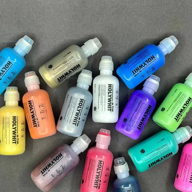 60ML12MM Graffiti Flow Pen Oily Round Head Painting Signature Waterproof and Lightresistant Refillable Ink Paint 240228
