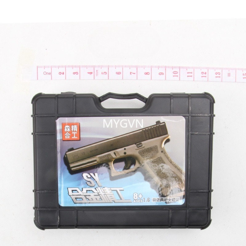 1:6 Mini Toy Gun Model Elaborate Desert Eagle Pistol M10 Colt Revolver Alloy Metal Collection Prop Fake Gun Look Real Birthday Gifts