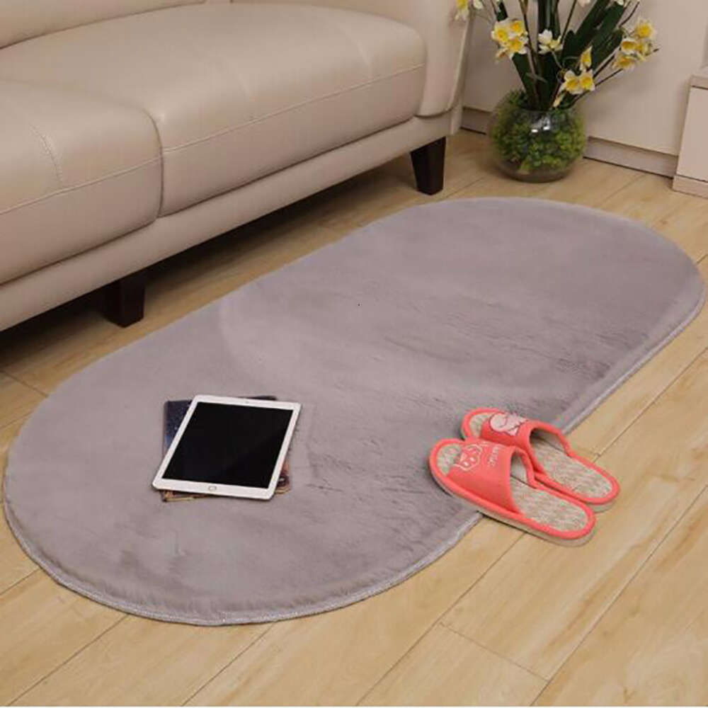 Imitation Rabbit Fur Sofa Carpet Floor Imitation Wool Seat Cushion, Bay Window Living Room Bedroom Non Slip Foot Mat, Blanket