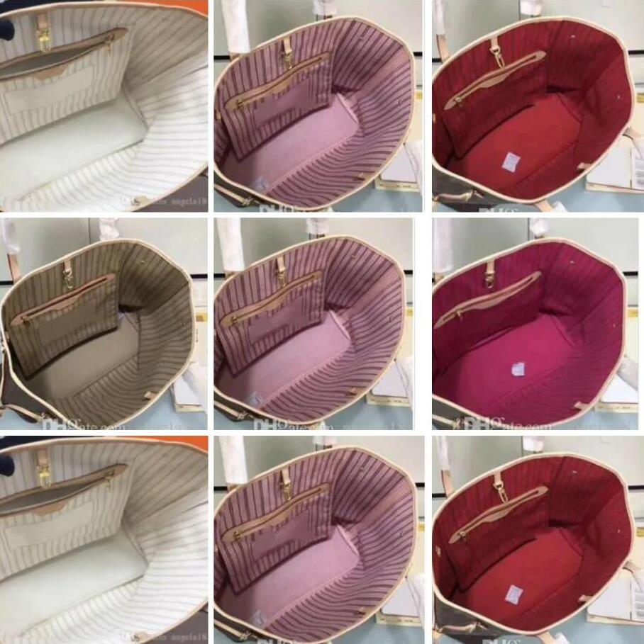 Top Quality MM GM Designers Bag Luxurys 8 colors neverfull genuine Leather Totes Handbags Shoulder Bags Womens Handbag Purses ClutchFashion Wallet Handle Purse