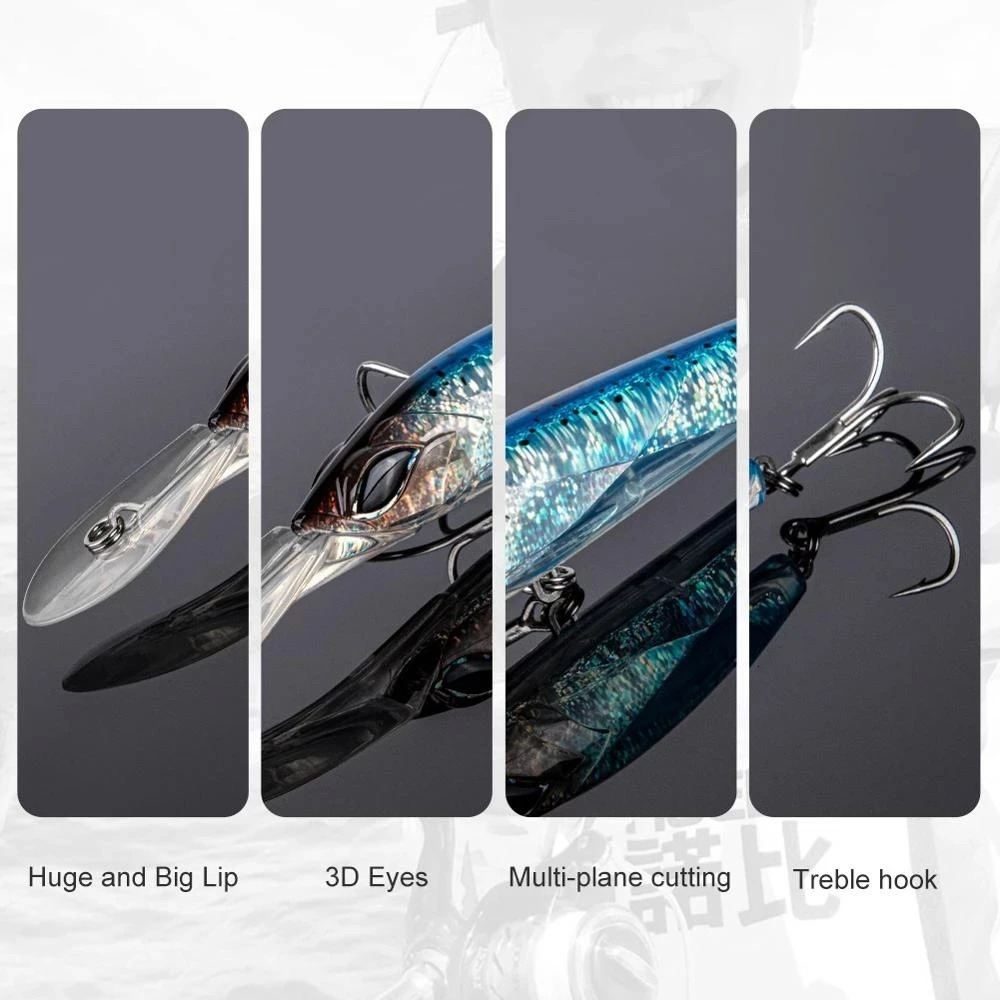 18cm 90g Wobbler Fishing Lure Big Crankbait Minnow Peche Bass Trolling Artificial Bait Pike Carp lures Peche Fishing tackle 240312