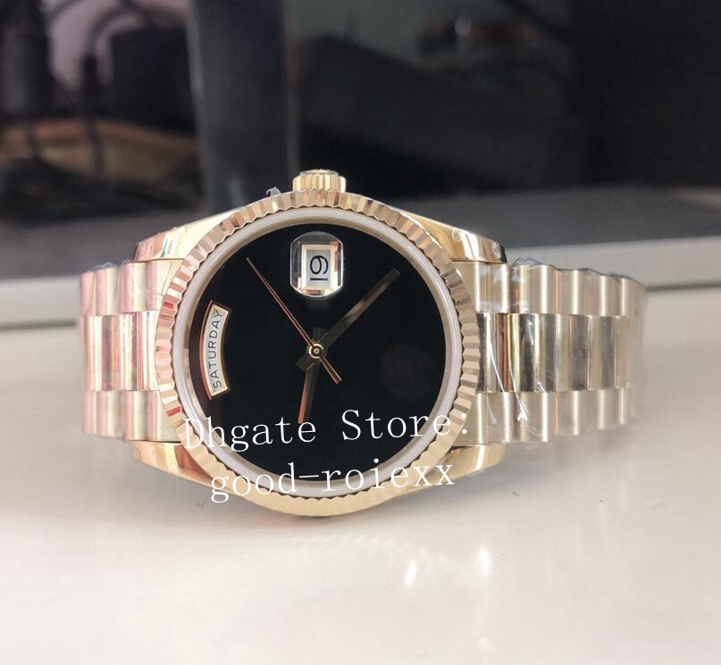 36mm Men's Watches Men BpF Watch Automatic 2813 Yellow Gold BP Mother Pearl Dial Day Time Date Sapphire Crystal 128238 Champagne President Wristwatches