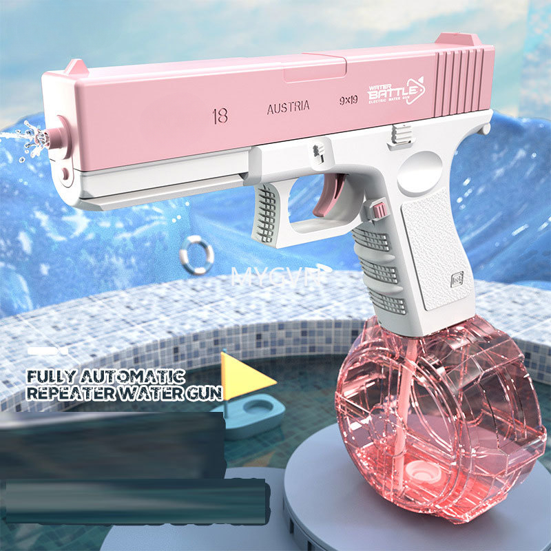 New Water Gun Electric Pistol Shooting Toy Full Automatic Summer Beach Outdoor Watergun Toy For Kids Children Boys Girls Adults Gifts
