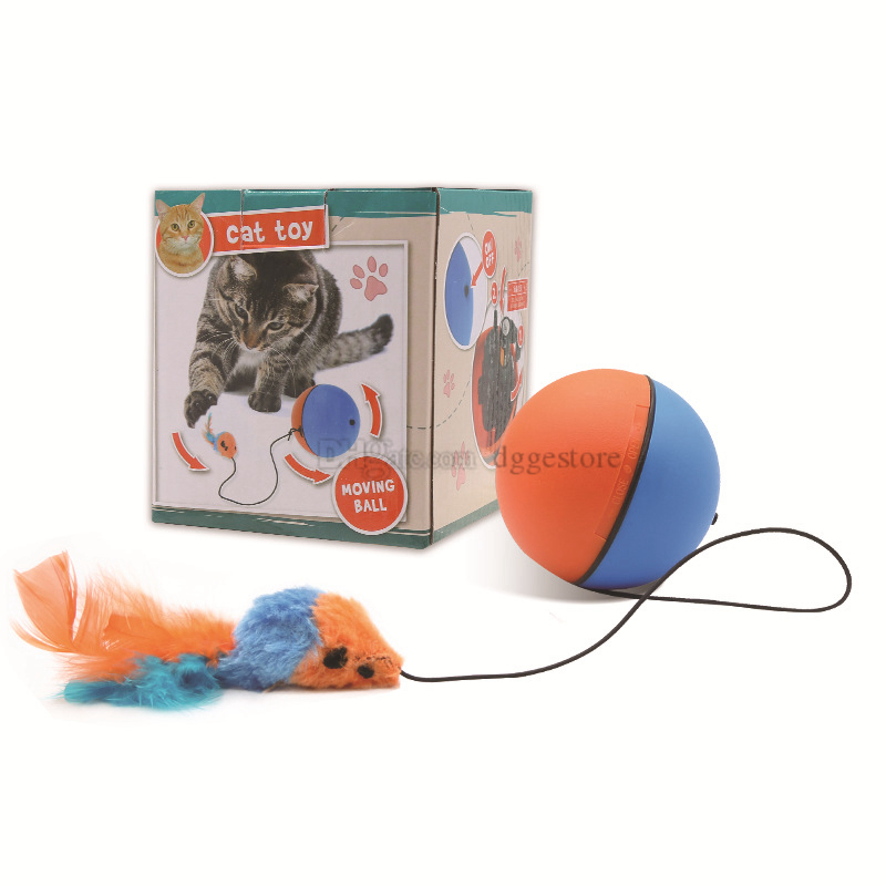 Update Toys, Pet Interactive Feather Toy, Automatic Kitten Toys For Indoor Cats, Smart Electric Ball/Mouse Toy,(Auto Cat Toy) H31