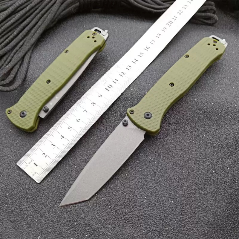Camping BM 537 Folding Knife Glass Fiber Handle Hunting Saber Self Defense Safety Pocket Knives Portable EDC Tool