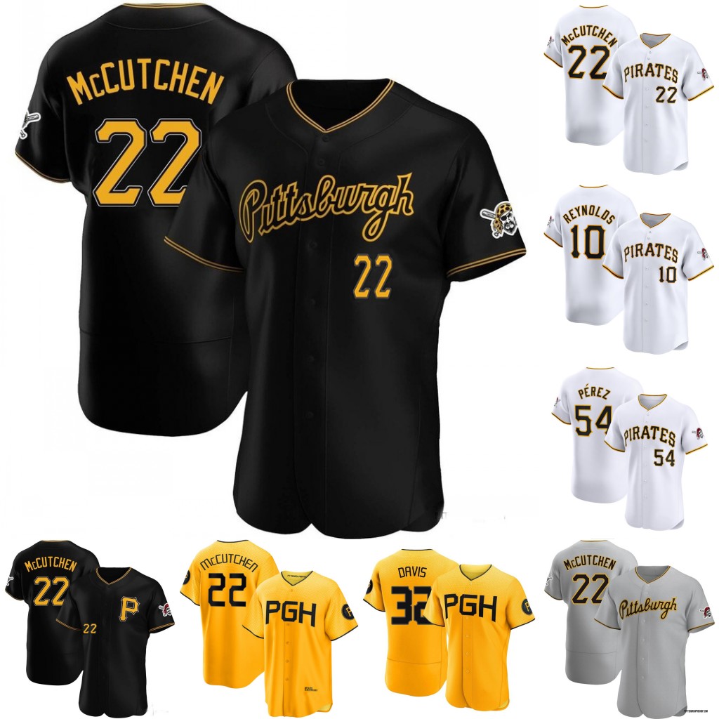 Pittsburgh 2024 Pirates Jerseys McCutchen Henry Davis Bryan Reynolds David Bednar Rodolfo Castro Carlos Santana Austin Hedges Dauri Moreta Suwinski Keller Cruz