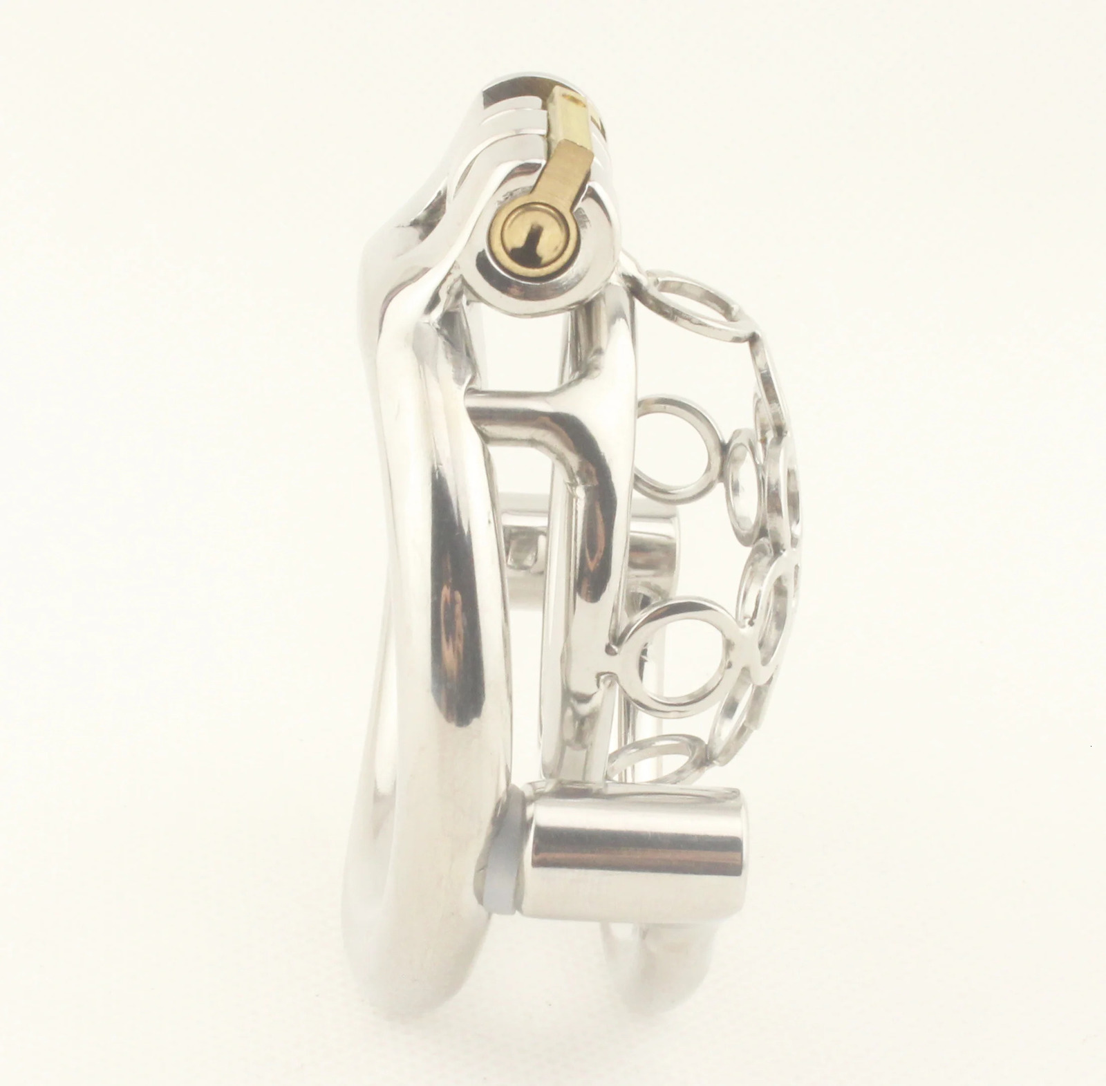 Stainless Steel Male Chastity Device Penis Cage BDSM Super Small Short Cock with Stealth lock Ring Sex Toy for Man Adults 240312