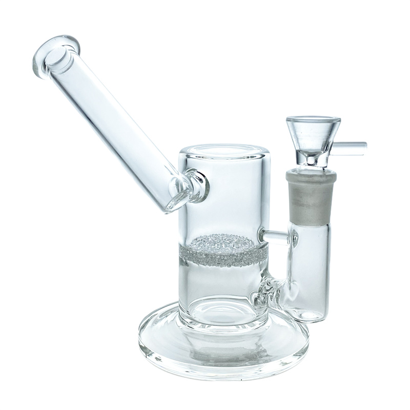 Sintered side car glass Hookah Bong Perc smoking nozzle 18mm thick glass water pipe