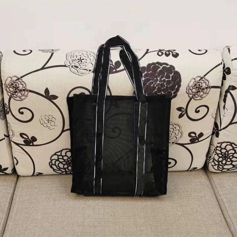 Fashion black bags mesh handbag shopping bag home storage popular items exquisite gifts