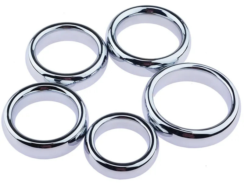 Metal Cock Ring SexToys For Men Penis bondage lock Delay Ejaculation Rings Weight Sex Toys Adults 18 Male 240312